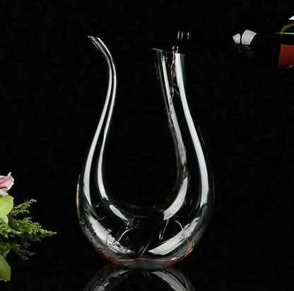 U-Shaped Crystal Decanter